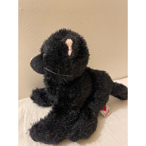 Ganz Webkins Small Black Cat Stuffy Plush Toy Kids Kitty - Picture 4 of 8